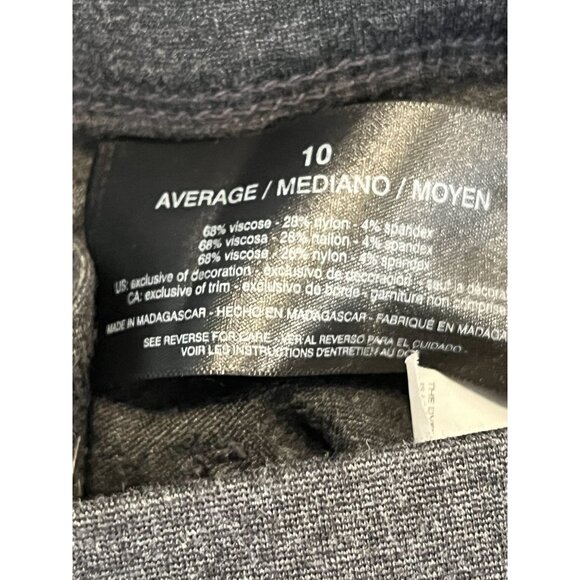 Gloria Vanderbilt Pants Womens Size 10 Avery Skinny Pull On Slimming Gray Casual - Picture 5 of 14